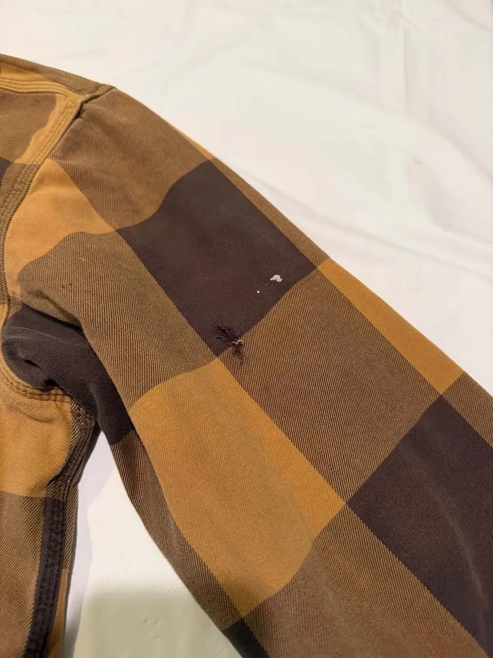 Carhartt Hubbard Sherpa-Lined Plaid Shirt Jacket Size Large